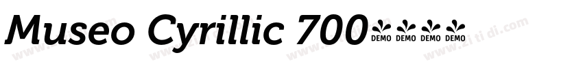 Museo Cyrillic 700字体转换